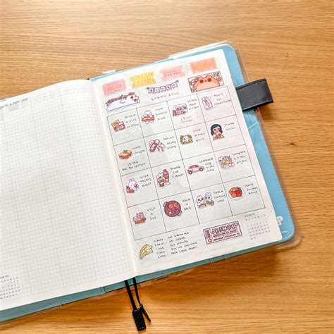 hobonichi cousin setup.